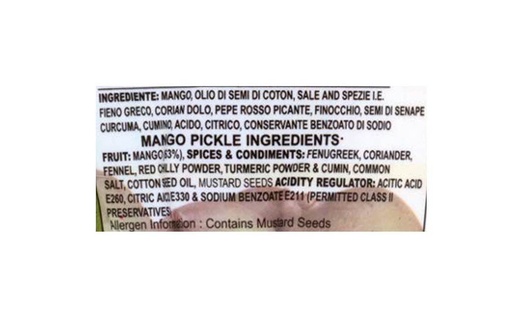 Pachranga's farm Fresh Mango Pickle    Plastic Jar  1 kilogram